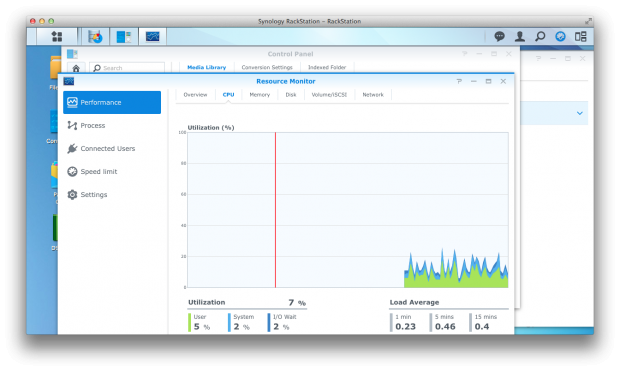 DSM 5.0 auf einer Rackstation RS214 (Screenshot: Golem.de)